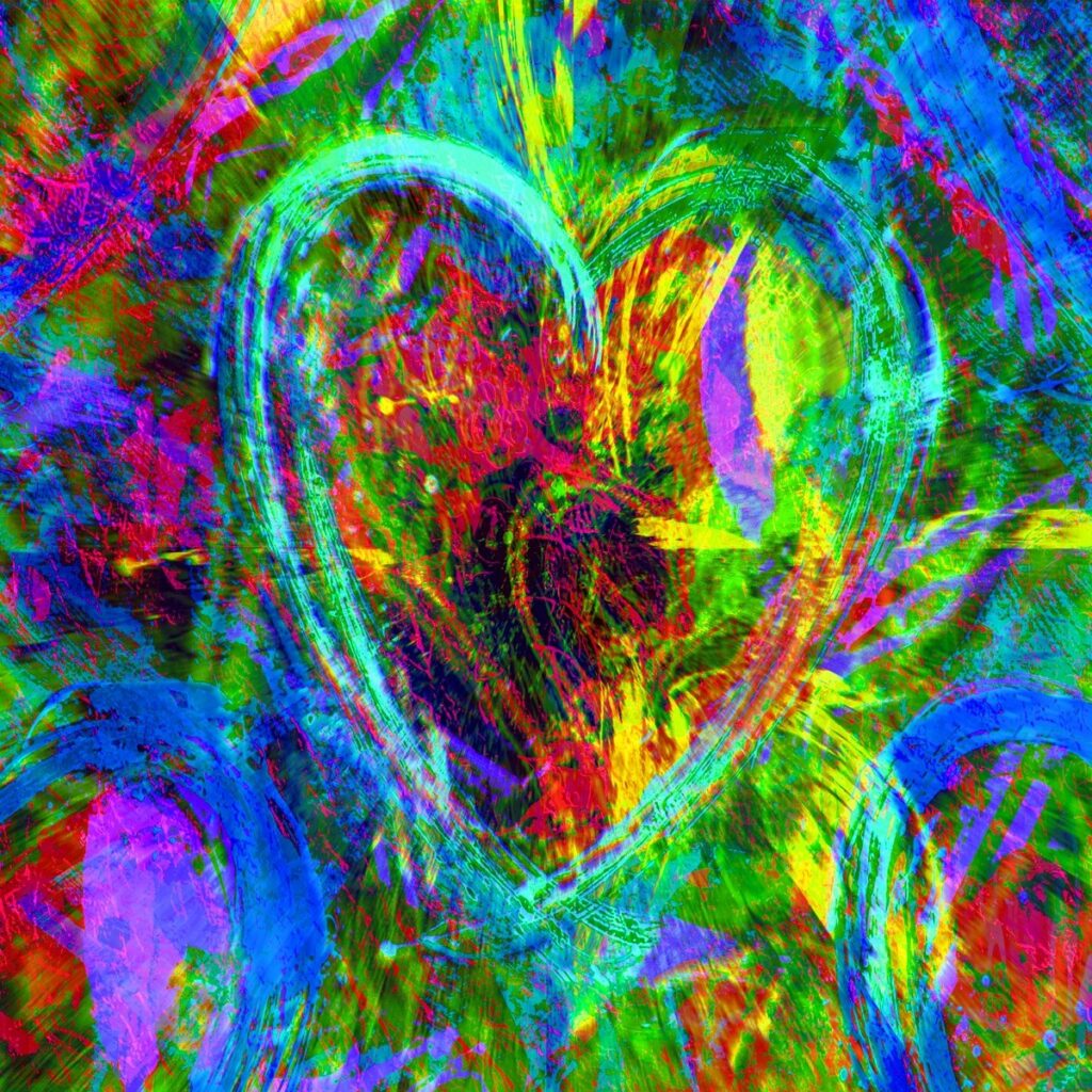 Modern Art Heart 11 by PLATUX ART Photography