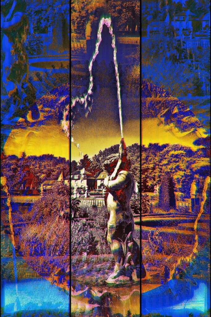 Wasserburg Anholt Skulptur PLATUX MODERN ART Fotokunst Artwork 122