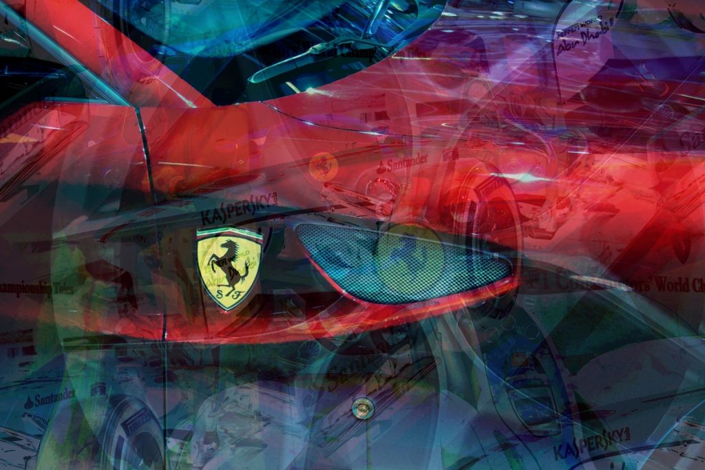 Ferrari Artwork PLATUX-2016 metallic-Style Luxury Art Sportscar Supercars
