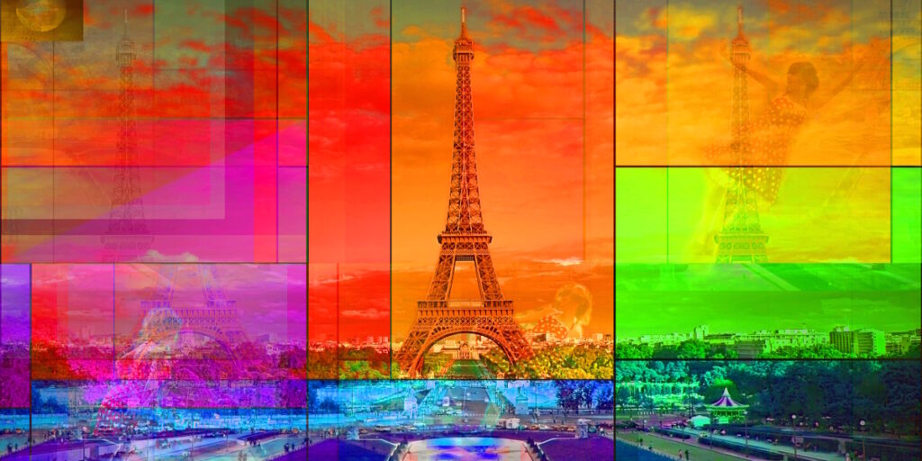 Tour de Eiffel Paris 2012/2016 PLATUX Photo Art on Aluminum Dibond with acrylic glass 80x40cm